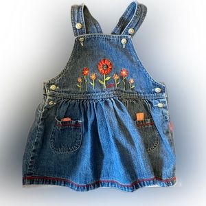 Flower denim dress